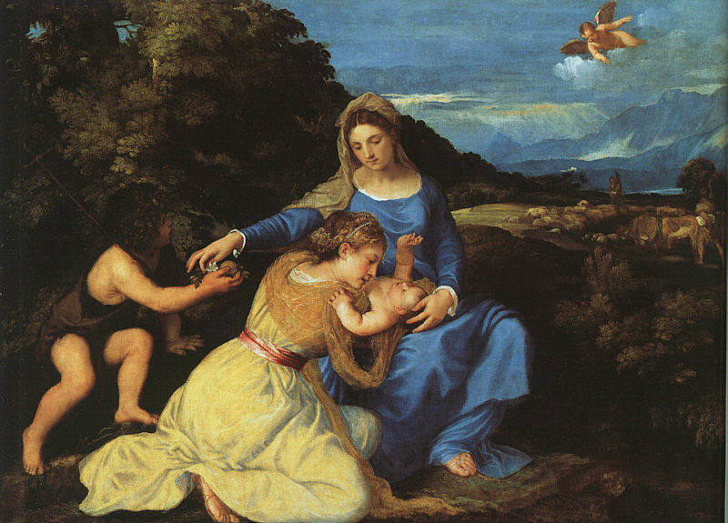 Madonna and Child with the Young St.John the Baptist St.Catherine